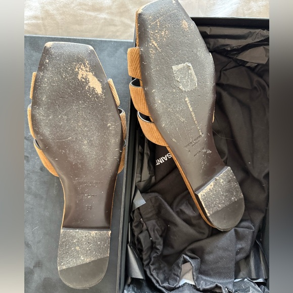 Saint Laurent Tribute Nu Pieds Suede Sandals size 38 - Picture 7 of 8